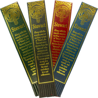Stewart Scottish Clan Name Leather Bookmark