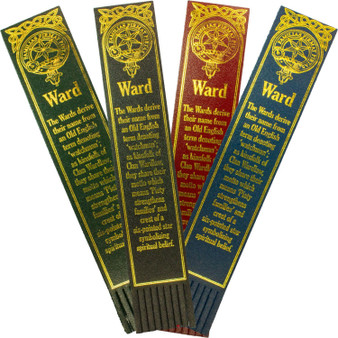 Ward Scottish Clan Name Leather Bookmark