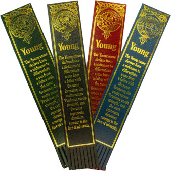Young Scottish Clan Name Leather Bookmark