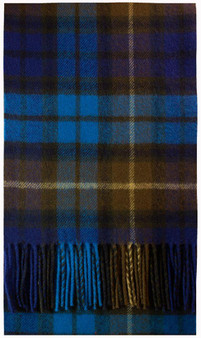 Buchanan Blue Tartan Brushwool Scarf Scottish Clan