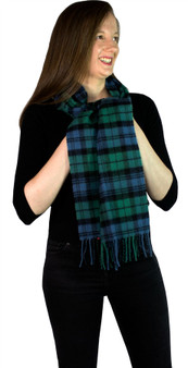 Campbell Clan Ancient Tartan Brushwool Scarf Scottish Clan