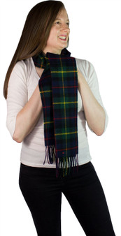 Farquharson Modern Tartan Brushwool Scarf Scottish Clan