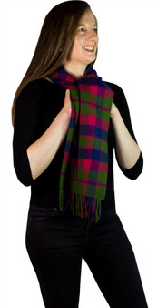 Glasgow Tartan Brushwool Scarf Scottish Clan