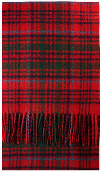 Grant Clan Modern Tartan Brushwool Scarf Scottish Clan