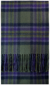 Heather Isle Tartan Brushwool Scarf Scottish Clan