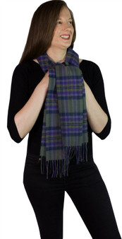 Heather Isle Tartan Brushwool Scarf Scottish Clan