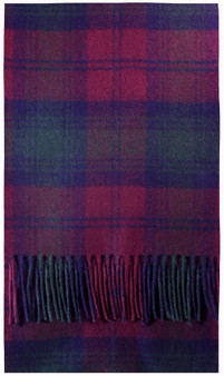 Lindsay Modern Tartan Brushwool Scarf Scottish Clan