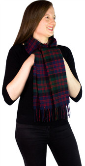 MacDonald Clan Modern Tartan Brushwool Scarf Scottish Clan
