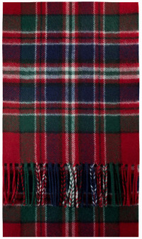 MacFarlane Clan Modern Tartan Brushwool Scarf Scottish Clan