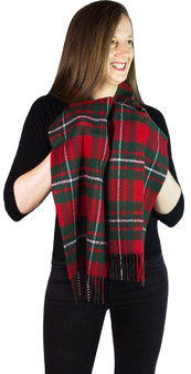 MacFarlane Clan Modern Tartan Brushwool Scarf Scottish Clan
