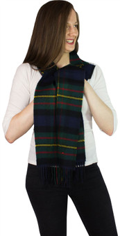 MacLaren Modern Tartan Brushwool Scarf Scottish Clan