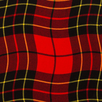 Braeriach 13oz Medium Fabric Brodie Red Modern Tartan 1 Metre