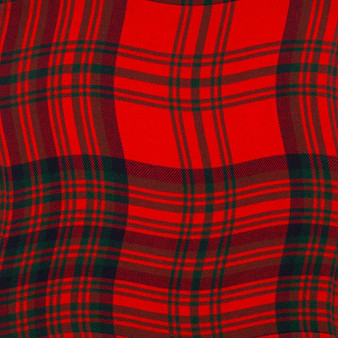 Braeriach 13oz Medium Fabric Matheson Red Modern Tartan 1 Metre