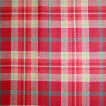 Light Weight 10oz Fabric Material Highland Rose Tartan 1 Metre