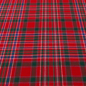 Light Weight 10oz Fabric Material MacAlister Modern Tartan 1 Metre