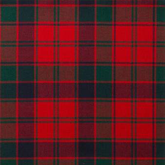 Light Weight 10oz Fabric Material Robertson Red Modern Tartan 1 Metre