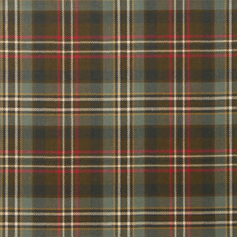 Light Weight 10oz Fabric Material Scott Green Weathered Tartan 1 Metre