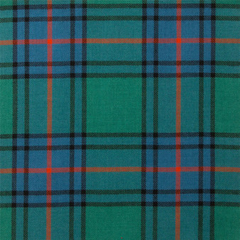 Light Weight 10oz Fabric Material Shaw Green Ancient Tartan 1 Metre