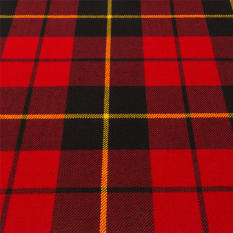 Light Weight 10oz Fabric Material Wallace Red Modern Tartan 1 Metre