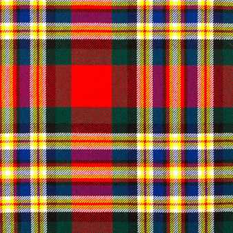 Heavy Weight 16oz Fabric Material MacGill Modern Tartan 1 Metre