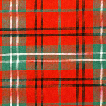 Heavy Weight 16oz Fabric Material Morrison Red Ancient Tartan 1 Metre