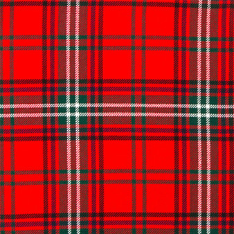 Heavy Weight 16oz Fabric Material Seton Modern Tartan 1 Metre