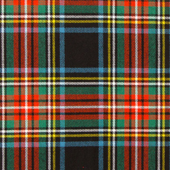 Heavy Weight 16oz Fabric Material Stewart Black Ancient Tartan 1 Metre