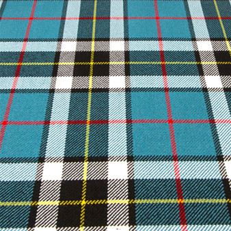 Heavy Weight 16oz Fabric Material Thompson Blue Tartan 1 Metre