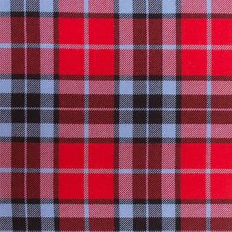 Heavy Weight 16oz Fabric Material Thompson Red Modern Tartan 1 Metre