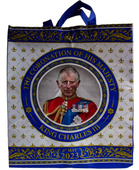 King Charles III Coronation Reusable Shopping Bag Commemorative 6th May 2023