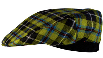 Mens Tartan Flat Cap Cornish National Tartan Plaid Design Mens and Womens One size Elasticated Band Comfort Fit Scottish Made