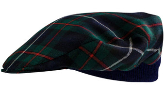 Mens Tartan Flat Cap Robertson Hunting Modern Tartan Plaid Design Mens and Womens One size Elasticated Band Comfort Fit Scottish Made