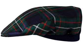 Mens Tartan Flat Cap Ferguson Modern Tartan Plaid Design Mens and Womens One size Elasticated Band Comfort Fit Scottish Made