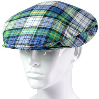 Mens Tartan Flat Cap Gordon Dress Ancient Tartan Plaid Design Mens and Womens One size Elasticated Band Comfort Fit Scottish Made