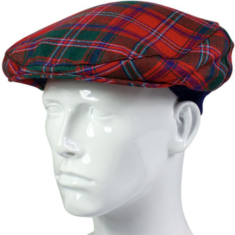 Mens Tartan Flat Cap Stewart of Appin Modern Tartan Plaid Design Mens and Womens One size Elasticated Band Comfort Fit Scottish Made