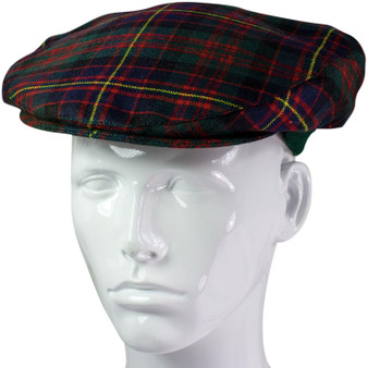 Mens Tartan Flat Cap Cameron of Erracht Modern Tartan Plaid Design Mens and Womens One size Elasticated Band Comfort Fit Scottish Made