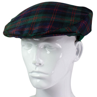 Mens Tartan Flat Cap Blair Modern Tartan Plaid Design Mens and Womens One size Elasticated Band Comfort Fit Scottish Made