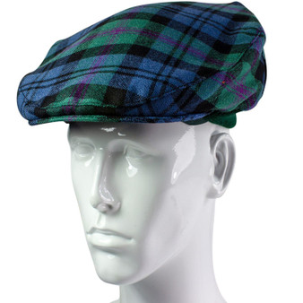Mens Tartan Flat Cap Baird Ancient Tartan Plaid Design Mens and Womens One size Elasticated Band Comfort Fit Scottish Made