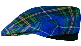 Mens Tartan Flat Cap Nova Scotia Canadian Tartan Plaid Design Mens and Womens One size Elasticated Band Comfort Fit Scottish Made