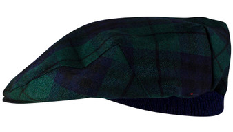 Mens Tartan Flat Cap Keith Modern Tartan Plaid Design Mens and Womens One size Elasticated Band Comfort Fit Scottish Made