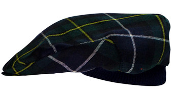 Mens Tartan Flat Cap MacNeil of Barra Modern Tartan Plaid Design Mens and Womens One size Elasticated Band Comfort Fit Scottish Made