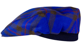 Mens Tartan Flat Cap Elliot Modern Tartan Plaid Design Mens and Womens One size Elasticated Band Comfort Fit Scottish Made