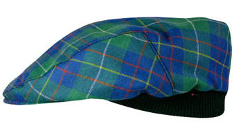 Mens Tartan Flat Cap Inglis Ancient Tartan Plaid Design Mens and Womens One size Elasticated Band Comfort Fit Scottish Made