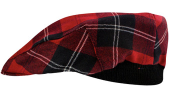 Mens Tartan Flat Cap Ramsay Modern Tartan Plaid Design Mens and Womens One size Elasticated Band Comfort Fit Scottish Made