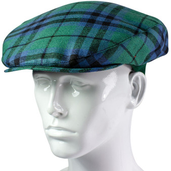 Mens Tartan Flat Cap Keith Ancient Tartan Plaid Design Mens and Womens One size Elasticated Band Comfort Fit Scottish Made