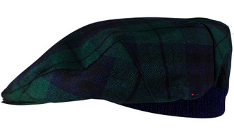 Mens Tartan Flat Cap Austin Modern Tartan Plaid Design Mens and Womens One size Elasticated Band Comfort Fit Scottish Made