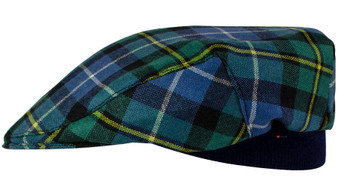 Mens Tartan Flat Cap MacNeil of Barra Ancient Tartan Plaid Design Mens and Womens One size Elasticated Band Comfort Fit Scottish Made