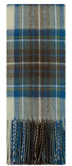 Lambswool Scarf & Flat Cap Matching Gift Set Stewart Blue Dress Muted Tartan Plaid One Size
