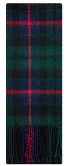 Lambswool Scarf & Flat Cap Matching Gift Set Morrison Green Modern Tartan Plaid One Size
