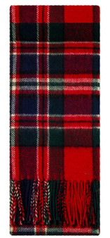 Lambswool Scarf & Flat Cap Matching Gift Set MacFarlane Modern Tartan Plaid One Size